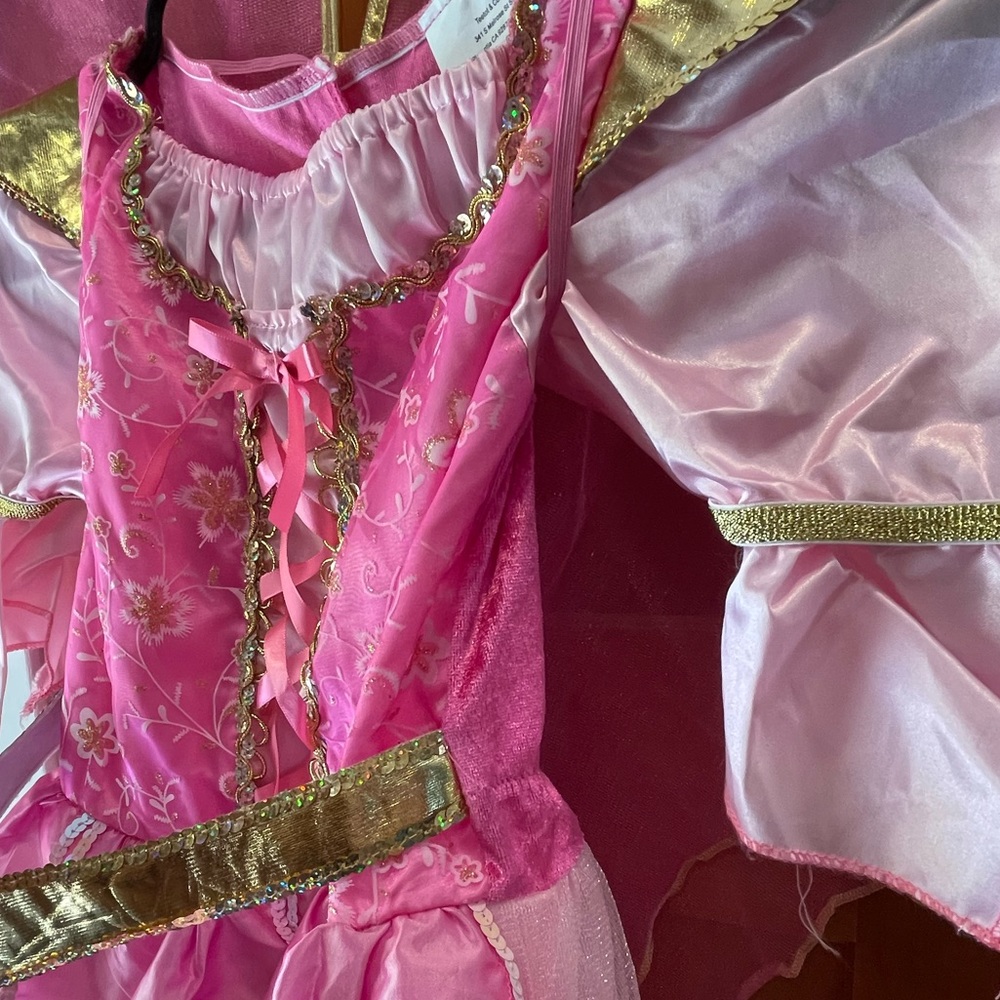 Teetot & Co Girls Pink Tulle Princess Fairy 2-piece Costume size 7/8 years - Picture 9 of 13